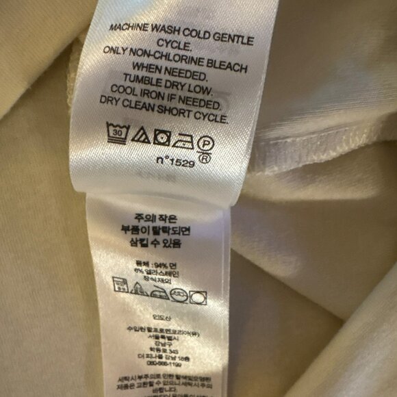 NWT Lauren Ralph Lauren Sulinah Winter Cream 3/4 Sleeve Embroidered Top Size 3X - Picture 7 of 9